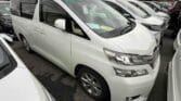 2012 Toyota Vellfire white exterior view
