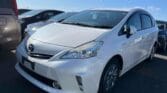 2014 Toyota Prius Alpha white front view