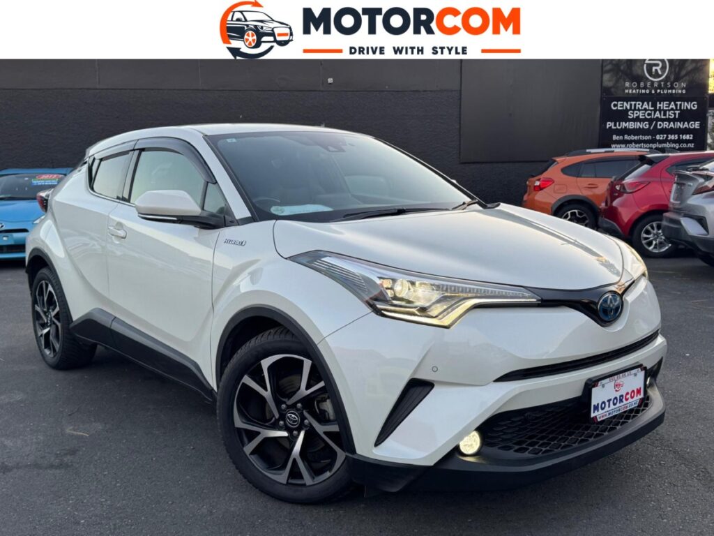 front view of white 2017 Toyota C-HR