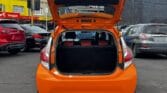 orange luxury 2016 Toyota Aqua S open trunk view