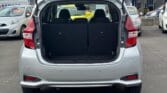 open trunk view of silver 2020 Nissan Note