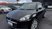front side view of black 2020 Suzuki Swift
