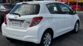 white 2013 Toyota Yaris exterior view