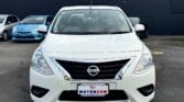 front view of white 2015 Nissan Latio