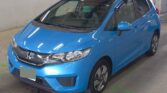 front view of blue 2014 Honda Fit
