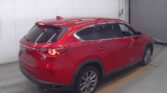 back side view of red 2020 Mazda CX-8
