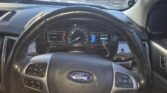 closeup view of steering wheel of used 2016 Ford Ranger