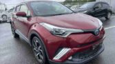 front side view of maroon 2018 Toyota C-HR