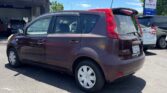back side view of 2010 Nissan Note