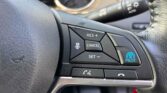 steering wheel closeup view of 2018 Nissan X-Trail