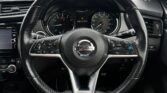 steering wheel view of 2018 Nissan X-Trail