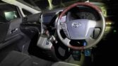 steering wheel view of 2012 Toyota Vellfire