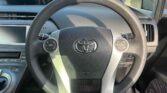 steering wheel view of 2013 Toyota Prius